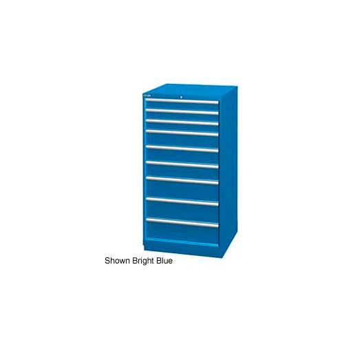 Lista 28-1/4"W Cabinet, 9 Drawer, 111 Compart - Light Gray, Keyed Alike