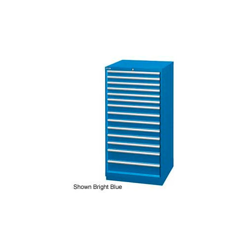 Lista 28-1/4"W Cabinet, 14 Drawer, 282 Compart - Bright Blue, No Lock