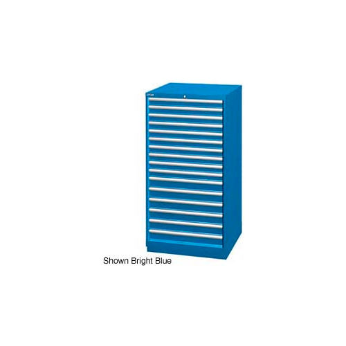 Lista 28-1/4&quot;W Cabinet, 16 Drawer, 296 Compart - Classic Blue, No Lock