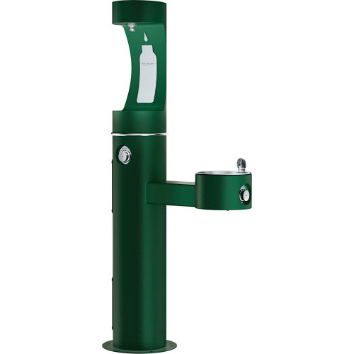 Elkay LK4420BF1U, Bi-Level Outdoor Pedestal Fountain, Upper Water Refilling Station