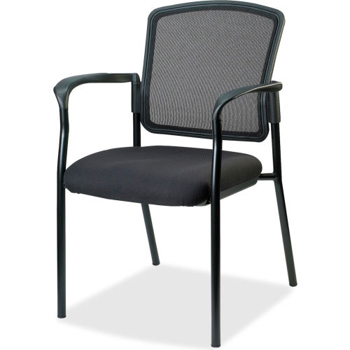 Lorell® Breathable Mesh Guest Chair - Black