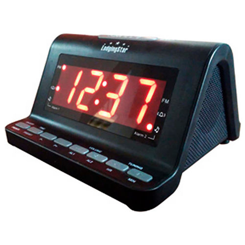 Lodging Star Large Display Alarm Clock Radio - Pkg Qty 20