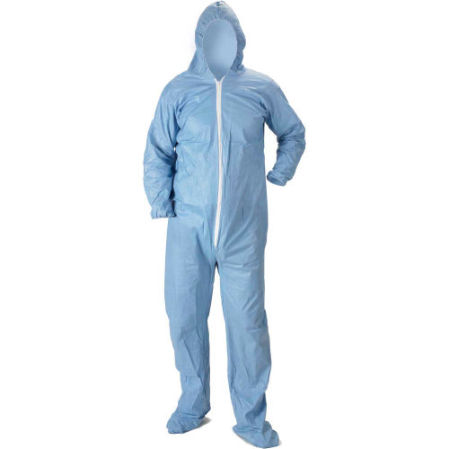 Lakeland Pyrolon® Plus 2 Disposable FR Coverall 2XL, Hood, Elastic Wrists/Ankles, 25/Cas, 7428B