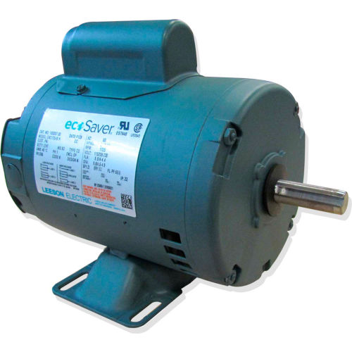 Leeson LM34068, 2HP, 1800RPM, 56H ODP 575V 3PH 60HZ Cont. 40C 1.15SF, Rigid