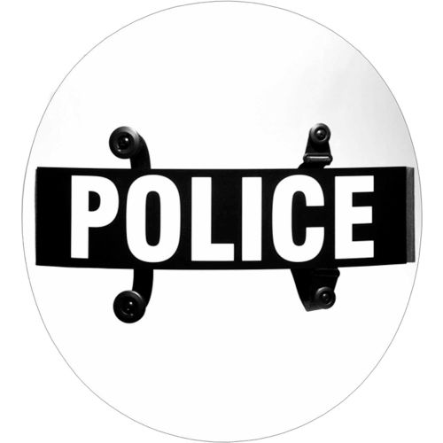 Paulson Riot Control Body Police Shield, Non-Ballistic, Polycarbonate, Clear, 24&quot; - BS-7P