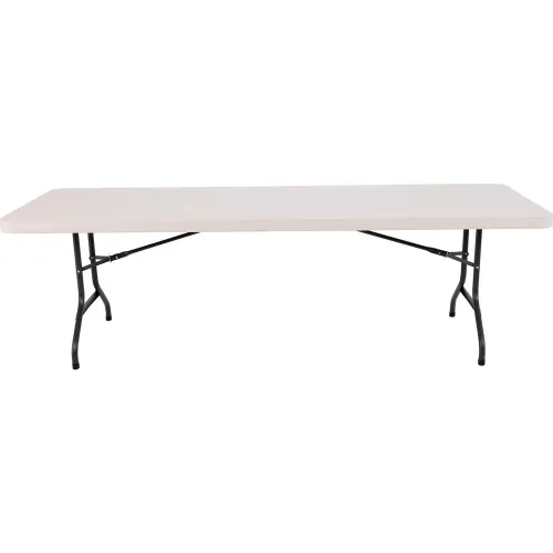 Lifetime® Portable Plastic Folding Table, 30 x 96, Almond