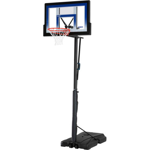 Lifetime® Courtside Portable Basketball Hoop W/ 48" Clear, Fushion Backboard, 48" x 69" x 146"