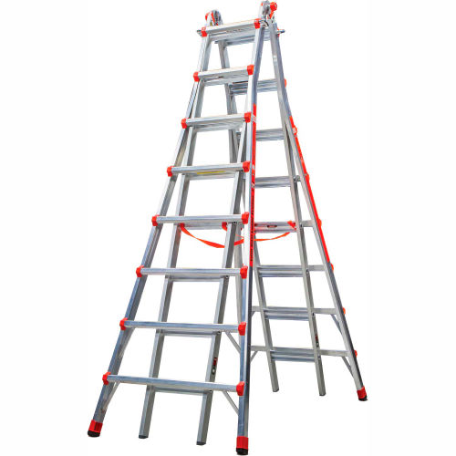 Little Giant Aluminum SkyScraper Telescoping Step Ladder, 15' Type 1A - 10109