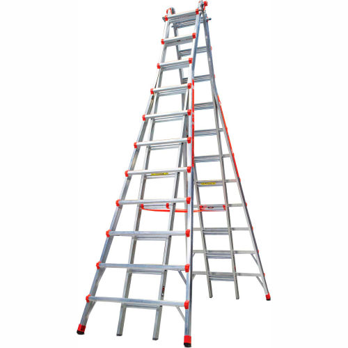 Little Giant Aluminum SkyScraper Telescoping Step Ladder, 21' Type 1A