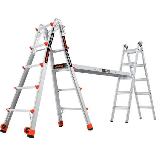 Little Giant® Revolution 2 0 Articulated Extendable Ladder Aluminum 5 Type Ia 300 Lb Cap