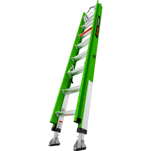 Little Giant Hyperlite Extension Ladder w/ Cable Hooks, Claw & Vbar, 16' Type IAA, 375 lb. Capacity
