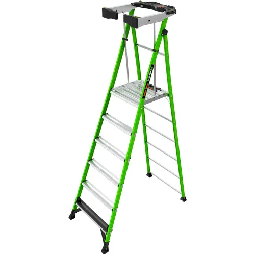 Little Giant® Fortress Platform Ladder w/ Wraparound Enclosure, 6