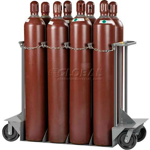 Little Giant® Vertical, 8 Cylinder, Gas Cylinder Truck, 24"W x 60"D x 48"H