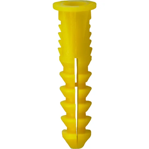 L.H.Dottie® Conical Plastic Anchor, 8, 10 & 12 s, Yellow, 100 Pack