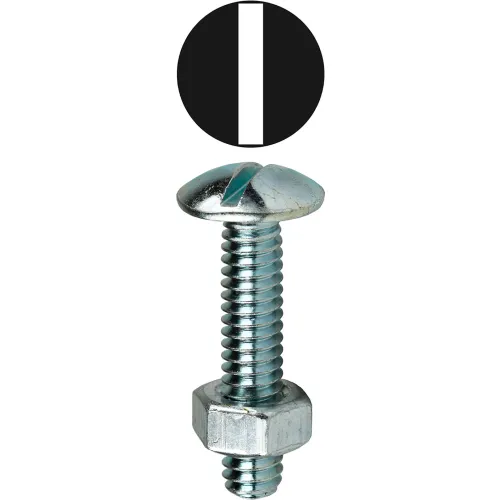 L.H.Dottie® Stove Bolt Screw Kit w/ Hex Nuts, Steel, 1/4"20, Assorted