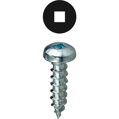 L.H.Dottie® Sheet Metal Screw Kit, Square Drive Pan Head, Steel, 8, Assorted