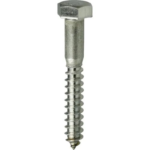 L.H.Dottie® Hex Head Lag Screw, Stainless Steel, 5/16" x 31/2", 100 Pack
