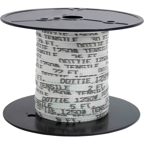 L.H.Dottie® Pull Line Measuring Tape, High Tenacity Polyester, 1/4 x 3000