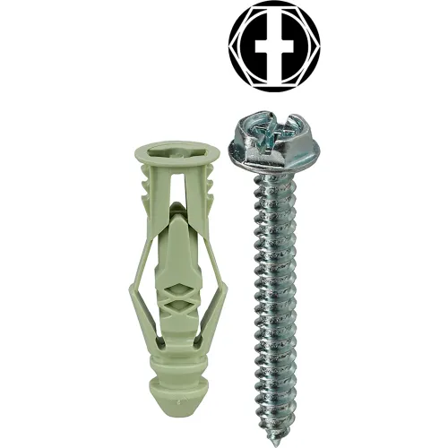 L.H.Dottie® Triple Grip Anchor Kit w/ Combo Hex Head Screw, 12, Tuff