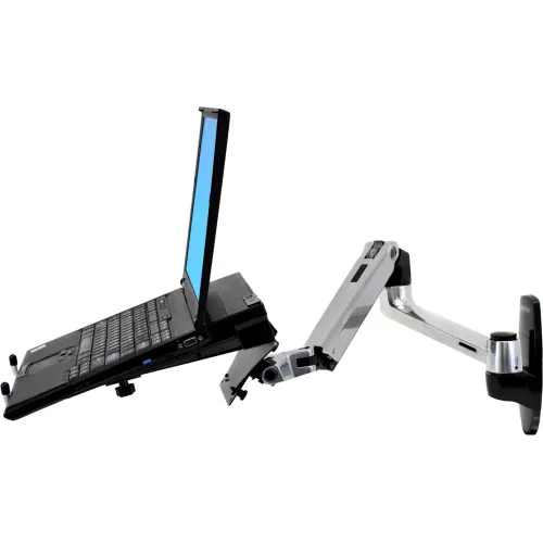 Ergotron® LX Wall Monitor Arm, Polished Aluminum