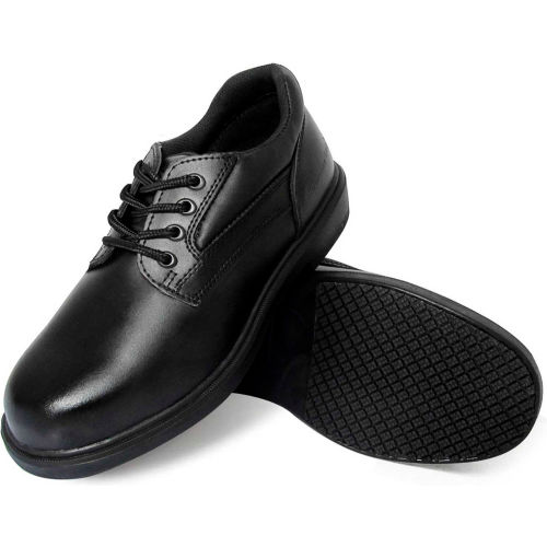 Genuine Grip® Men's Comfort Oxford Shoes, Size 15W, Black