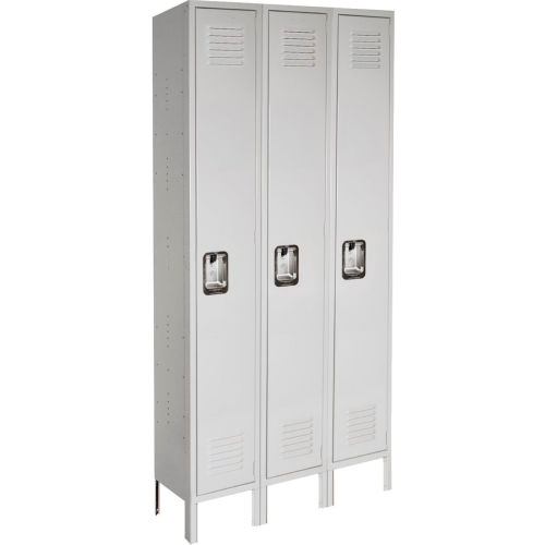 Lyon® 1-Tier 3 Doors Antimicrobial Locker, 54