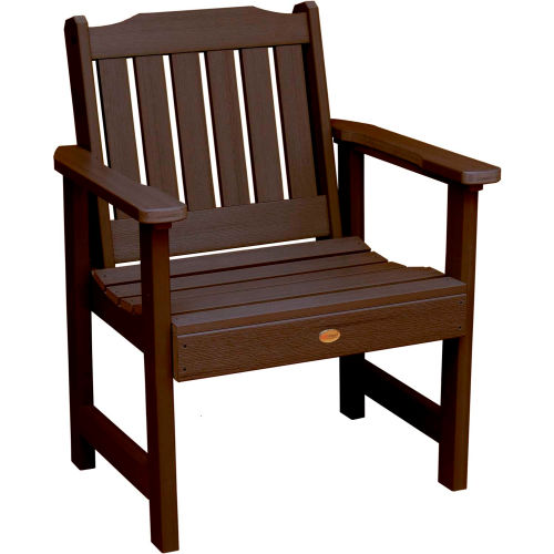 highwood® Lehigh Garden Chair, Eco-Friendly Synthetic Wood In Weathered Acorn Color