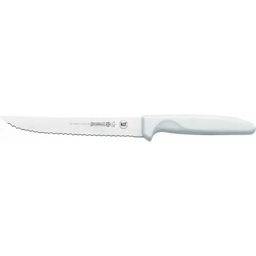 Mundial - W5622-6E - 6 in Serrated Utility Knife, White