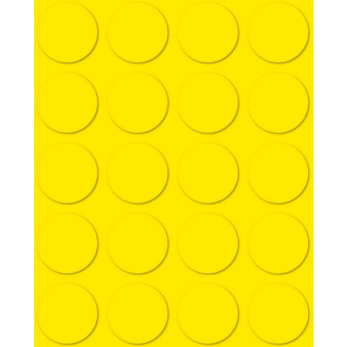 3/4&quot; Yellow Magnetic Circles 20/Pk