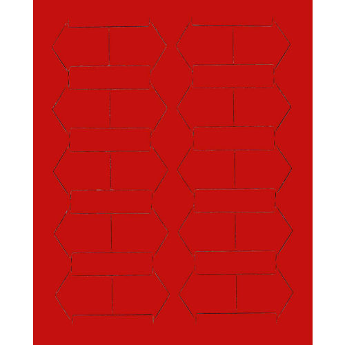 3/4" Red Magnetic Arrows 20/Pk