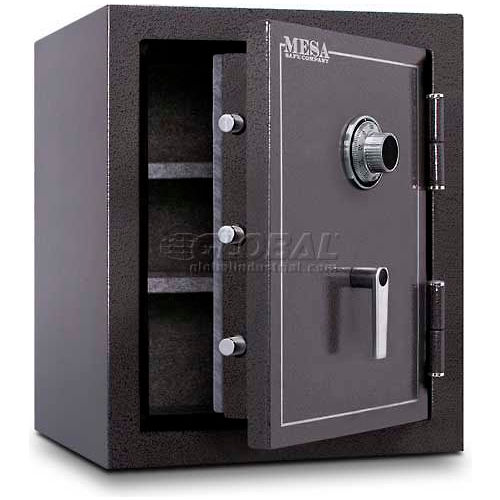 Mesa Safe Burglary & File Safe Cabinet, 2 Hr Factory Fire Rating, Combo Lock, 22"W x 22"D x 26-1/2"H
