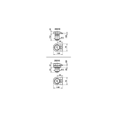 Mitee-Bite 25120 - Kopal® Mini Clamps - Raised Double Stop - Min Qty 2
