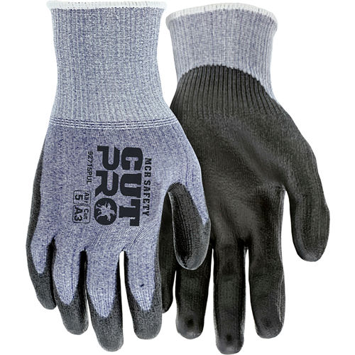 MCR Safety Cut Pro Gloves, PU Coated Palm/Fingers, Cut A3, Abrasion 5