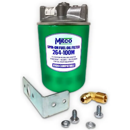 Mitco 264-100BM Spin-On Oil Filter, Complete W/Top, All