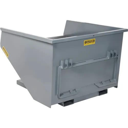 Wright® Light Duty Quick Attach Hopper, 2 Cu. Yd., 3000 lb. Capacity, Gray