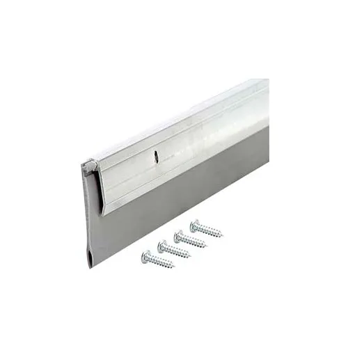 M-D Deluxe Aluminum & Vinyl Door Sweep, 05389, Silver, 36