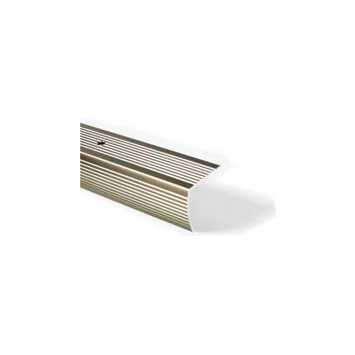 MD Stair Edging, Fluted, 43878, 36"L, Pewter, Screw Nails