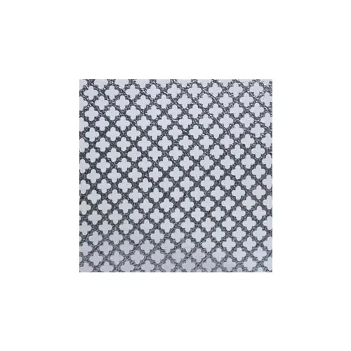 M-D Aluminum Sheet, Cloverleaf, 57042, 36"L x 24"W x 1/50" Thick, Silver