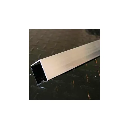 M-D® Aluminum Angle Equal Leg, 72"L x 1"W x 1"H x 1/16"D, Mill Silver