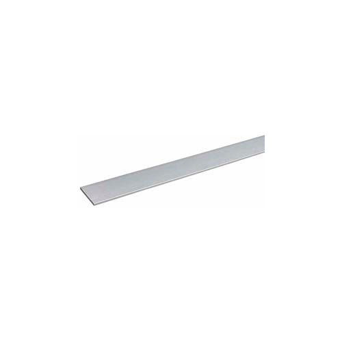 M-D® Aluminum Flat Bar, 48"L x 1"W x 1/16"H, Mill Silver