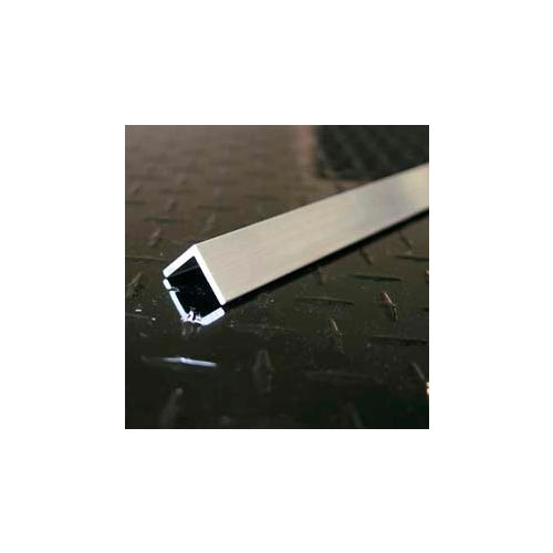 M-D® Aluminum Angle Equal Leg, 48"L x 1-1/4"W x 1-1/4"H x 1/8"D, Mill Silver