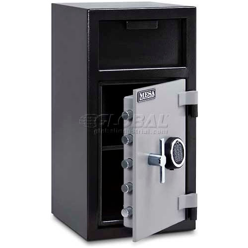 Mesa Safe B-Rate Depository Safe, Front Loading, Digital Lock, 14"W x 14"D x 27-1/4"H