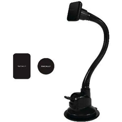 Macally 12" Extra Long Magnetic Car Suction Mount for Smartphones