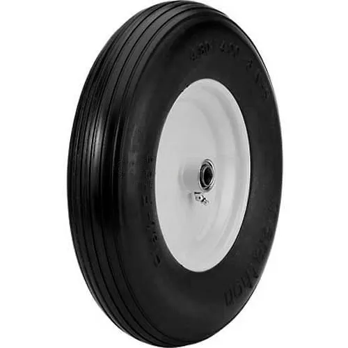 4.80/4.00-8 Solid Rubber Ribbed Tire with Rim