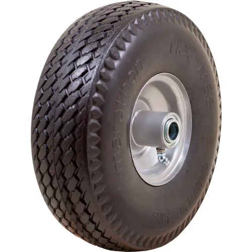 Marathon Flat Free Tire 30031 - 4.10/3.50-4 Sawtooth Tread - 3.5