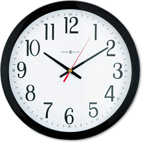Howard Miller® TechTime II Radio-Controlled LCD Wall or Table Alarm Clock, 8.75" x 9.25", Silve