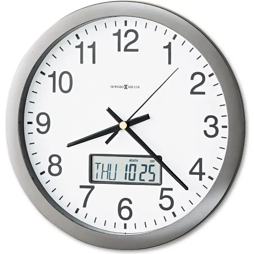 Chronicle Wall Clock with LCD Inset, 14 Chronicle Wall Clock with LCD Inset, 14
