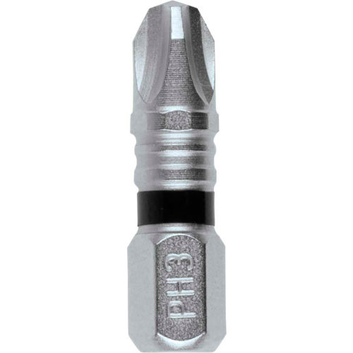 Makita® Impact XPS™ #3 Phillips 1" Insert Bit, Matte Nickel, 5/Pack