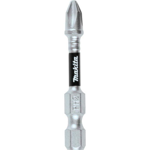 Makita® Impact XPS™ #2 Phillips 2" Power Bit, Matte Nickel, 3/Pack