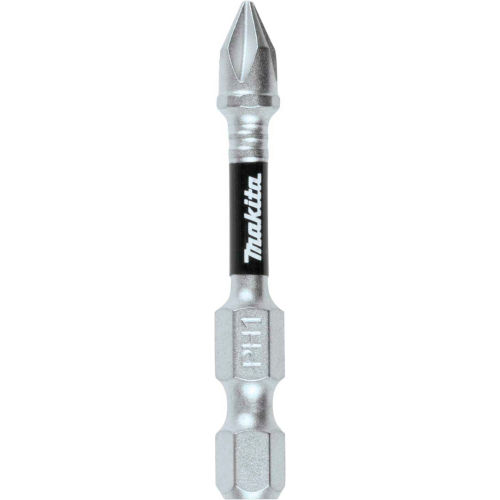 Makita® Impact XPS™ #1 Phillips 2" Power Bit, Matte Nickel, 5/Pack